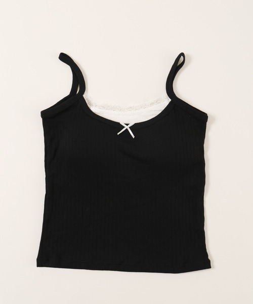 PHILLY（フィリー）の「【PHILLY】フェイクレイヤードリボンキャミソール（キャミソール・レディース・ブラウン/アイボリー/ブラック・FREE）」の17枚目の写真