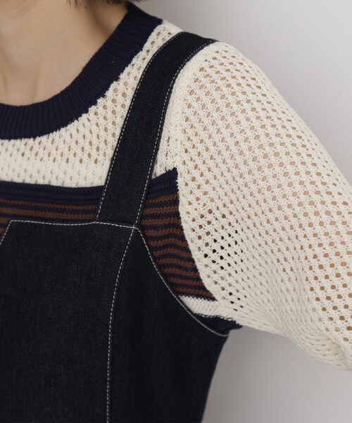 THE SHOP TK （ザ ショップ ティーケー ）の「デニムジャンスカ（ワンピース・レディース・ブラック/ネイビー・11/13/12）」の7枚目の写真