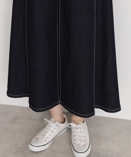 THE SHOP TK （ザ ショップ ティーケー ）の「デニムジャンスカ（ワンピース・レディース・ブラック/ネイビー・11/13/12）」の10枚目の写真