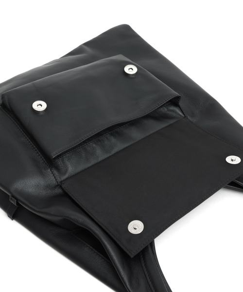YArKA（ヤーカ）の「【YArKA/ヤーカ】 real leather multi length adjustment tote bag [opcc3] / リアルレザーマルチ調節トートバッグ（トートバッグ・レディース・ブラック・FREE）」の9枚目の写真