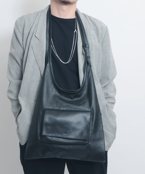 YArKA（ヤーカ）の「【YArKA/ヤーカ】 real leather multi length adjustment tote bag [opcc3] / リアルレザーマルチ調節トートバッグ（トートバッグ・レディース・ブラック・FREE）」の18枚目の写真