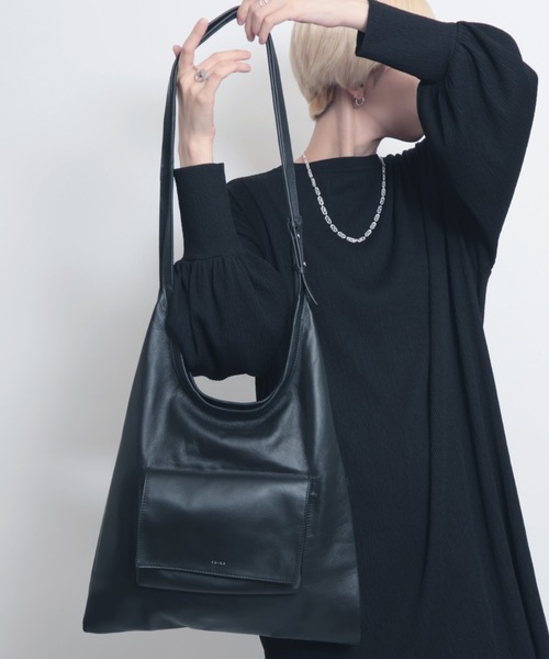 YArKA（ヤーカ）の「【YArKA/ヤーカ】 real leather multi length adjustment tote bag [opcc3] / リアルレザーマルチ調節トートバッグ（トートバッグ・レディース・ブラック・FREE）」の20枚目の写真