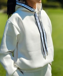 Dalfwin（ダールフィン）の「【セットアップ可能】ラバーラベル付き英字ロゴテープフーディー ゴルフウエア（スウェット）」