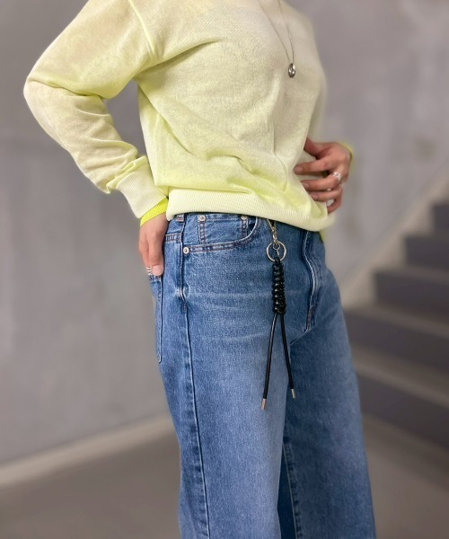 NEEDBY heritage(ニードバイヘリテージ)の「NEEDBY heritage(ニードバイヘリテージ)LUNA/ワイドストレート/N1C1006(デニムパンツ・レディース・ブルー・26/23/24/25)」の10枚目の写真