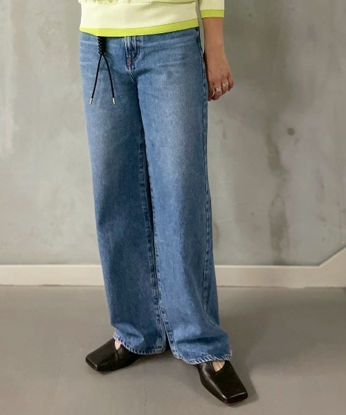 NEEDBY heritage(ニードバイヘリテージ)の「NEEDBY heritage(ニードバイヘリテージ)LUNA/ワイドストレート/N1C1006(デニムパンツ・レディース・ブルー・26/23/24/25)」の6枚目の写真