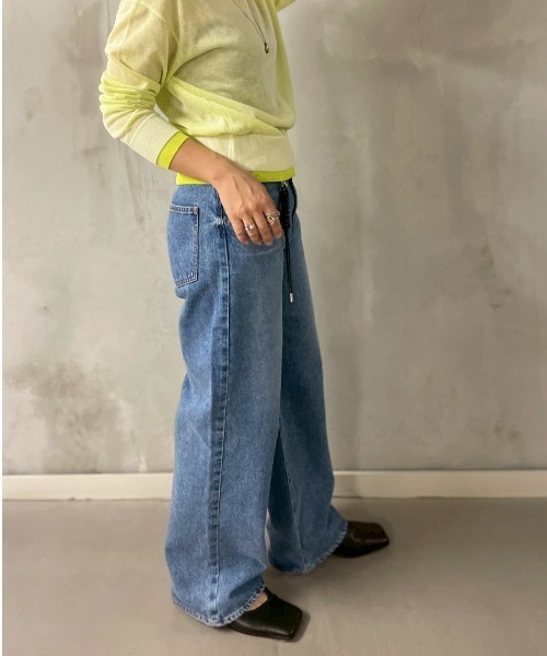 NEEDBY heritage(ニードバイヘリテージ)の「NEEDBY heritage(ニードバイヘリテージ)LUNA/ワイドストレート/N1C1006(デニムパンツ・レディース・ブルー・26/23/24/25)」の7枚目の写真