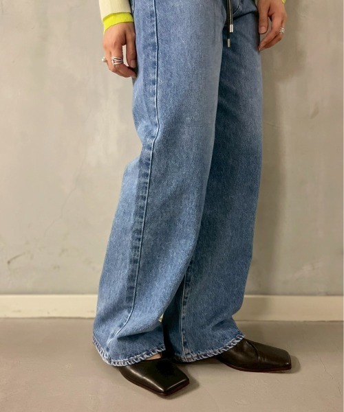 NEEDBY heritage(ニードバイヘリテージ)の「NEEDBY heritage(ニードバイヘリテージ)LUNA/ワイドストレート/N1C1006(デニムパンツ・レディース・ブルー・26/23/24/25)」の9枚目の写真