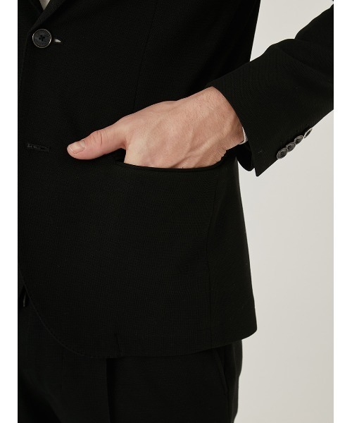 AOURE(アウール)の「CERIMONIA HOPSAC JERSEY JACKET(テーラードジャケット・メンズ・ネイビー/ブラック・SMALL/LARGE/MEDIUM)」の11枚目の写真