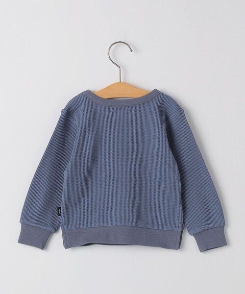 SHIPS(シップス)の「SHIPS KIDS:80~90cm / ワッフル 長袖 TEE(Tシャツ/カットソー・キッズ・ブルー/ベージュ・90/80)」の3枚目の写真