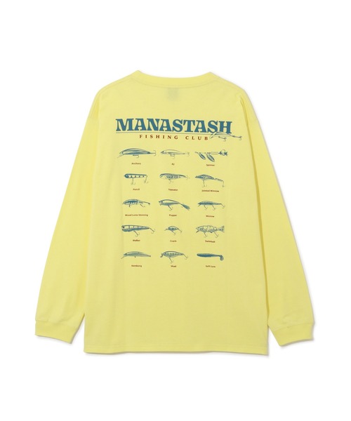 MANASTASH(マナスタッシュ)の「MANASTASH/マナスタッシュ CiTee L/S TEE LURE/シティロンT ルアー(Tシャツ/カットソー・メンズ・ホワイト/イエロー/ブラック・S/M/L/XL)」の7枚目の写真