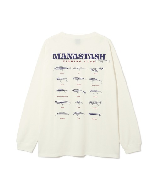 MANASTASH(マナスタッシュ)の「MANASTASH/マナスタッシュ CiTee L/S TEE LURE/シティロンT ルアー(Tシャツ/カットソー・メンズ・ホワイト/イエロー/ブラック・S/M/L/XL)」の5枚目の写真