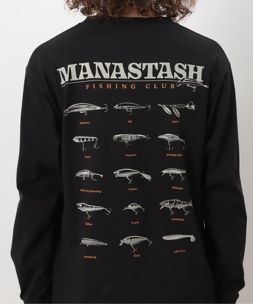 MANASTASH(マナスタッシュ)の「MANASTASH/マナスタッシュ CiTee L/S TEE LURE/シティロンT ルアー(Tシャツ/カットソー・メンズ・ホワイト/イエロー/ブラック・S/M/L/XL)」の18枚目の写真
