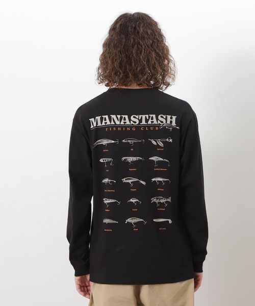 MANASTASH(マナスタッシュ)の「MANASTASH/マナスタッシュ CiTee L/S TEE LURE/シティロンT ルアー(Tシャツ/カットソー・メンズ・ホワイト/イエロー/ブラック・S/M/L/XL)」の16枚目の写真