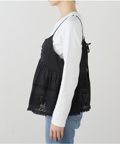 JOURNAL STANDARD(ジャーナルスタンダード)の「インディアボイルレースキャミ(シャツ/ブラウス・レディース・ブラック/ホワイト・FREE)」の12枚目の写真