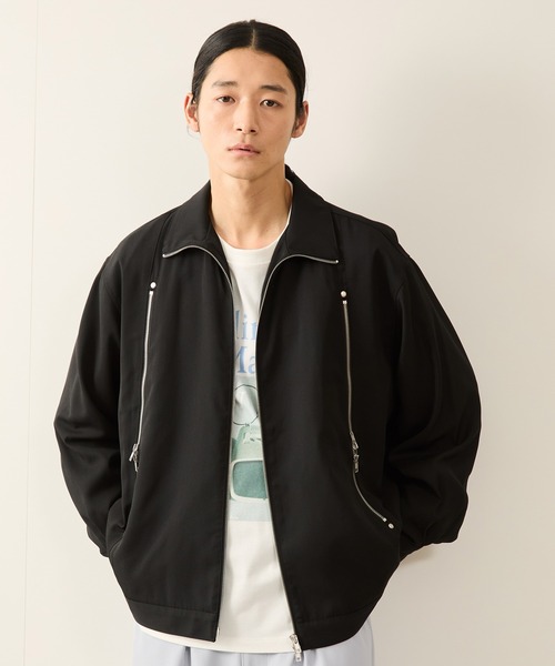 JUNRED（ジュンレッド）の「ラディアルジップブルゾン（ブルゾン・メンズ・ブラック/パープル・S/M/L）」の10枚目の写真