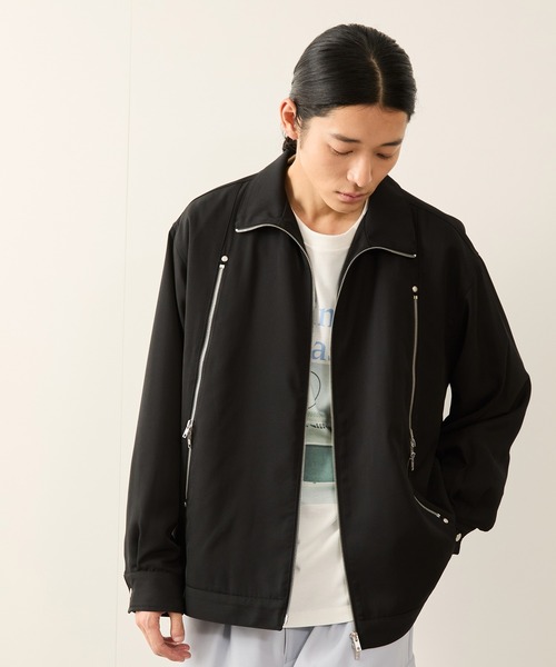 JUNRED（ジュンレッド）の「ラディアルジップブルゾン（ブルゾン・メンズ・ブラック/パープル・S/M/L）」の11枚目の写真