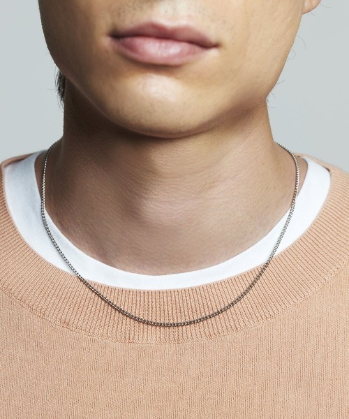 4℃ HOMME+（ヨンドシーオムプラス）の「シルバー チェーン ネックレス〈47cm〉（ネックレス・メンズ・シルバー・FREE）」の4枚目の写真