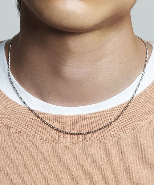 4℃ HOMME+（ヨンドシーオムプラス）の「シルバー チェーン ネックレス〈47cm〉（ネックレス・メンズ・シルバー・FREE）」の5枚目の写真