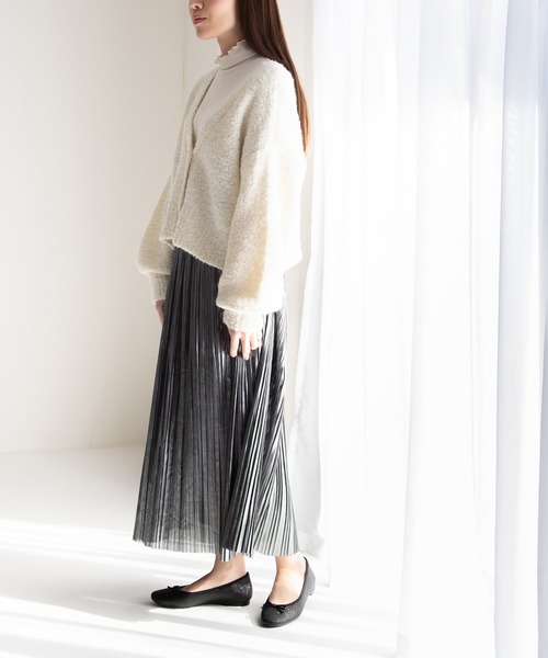 JELLY BEANS（ジェリービーンズ）の「ラウンドトゥモールドソールバレエシューズ【バレエコア】＜クッション性抜群！歩きやすい！＞(211-51323)JELLY BEANS(ジェリービーンズ)（バレエシューズ・レディース・ブラック系/ホワイト/ブラック/シルバー・23.5/24/24.5/22.5/23）」の22枚目の写真