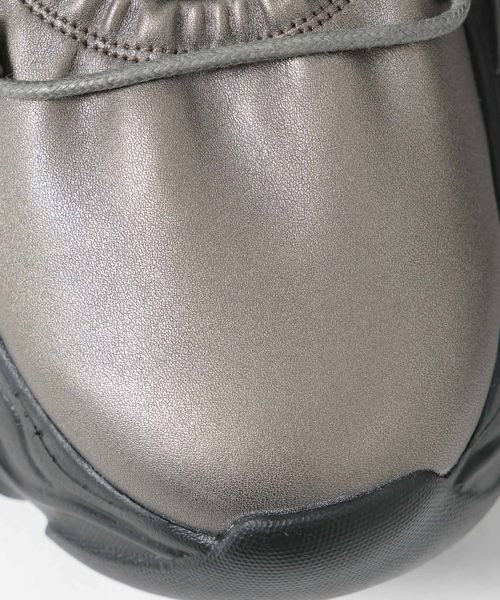 JEANASIS（ジーナシス）の「レースアップバレエスニーカー/320124（バレエシューズ・レディース・シルバー系その他/ブラック・MEDIUM/LARGE）」の15枚目の写真