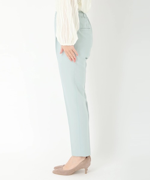 STRAWBERRY-FIELDS（ストロベリーフィールズ）の「タックテーパードイージーパンツ　ロングパンツ（その他パンツ・レディース・イエロー系その他/ライトグリーン・1/2）」の11枚目の写真