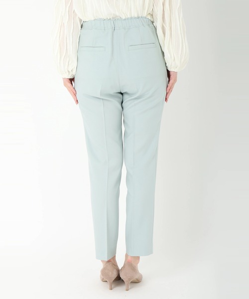 STRAWBERRY-FIELDS（ストロベリーフィールズ）の「タックテーパードイージーパンツ　ロングパンツ（その他パンツ・レディース・イエロー系その他/ライトグリーン・1/2）」の10枚目の写真