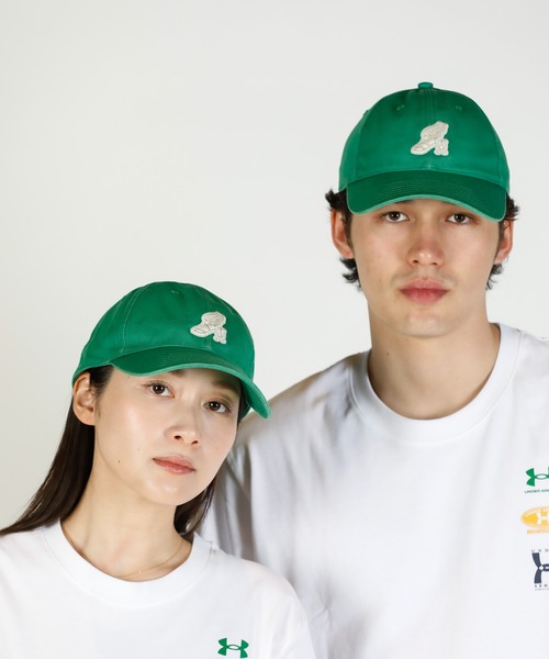 UNDER ARMOUR(アンダーアーマー)の「UAスポーツスタイル トレンド アジャスタブル キャップ(ライフスタイル/メンズ/レディース)(キャップ・レディース・グリーン系・ONESIZE)」の1枚目の写真