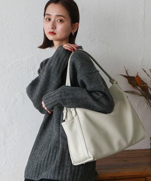 VitaFelice(ヴィータフェリーチェ)の「2ROOMトートバッグ(トートバッグ・レディース・アイボリー/ブラック/チョコ/ベージュ系・FREE)」の19枚目の写真