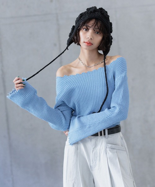 PAGEBOY（ページボーイ）の「【前後着用可能】ダメージリブ2WAY