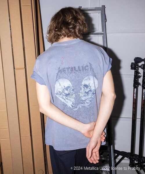 METALLICA（メタリカ）の「＜METALLICA × monkey time＞ プリント Tシャツ（Tシャツ/カットソー・メンズ・ホワイト/コバルトブルー/ブラック・L/M/S/XL）」の3枚目の写真