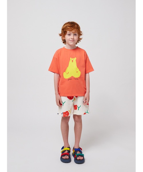 BOBO CHOSES（ボボショーズ）の「Hug Me Bear T-shirt（Tシャツ/カットソー・キッズ・オレンジ・100/110/120/130/140）」の9枚目の写真