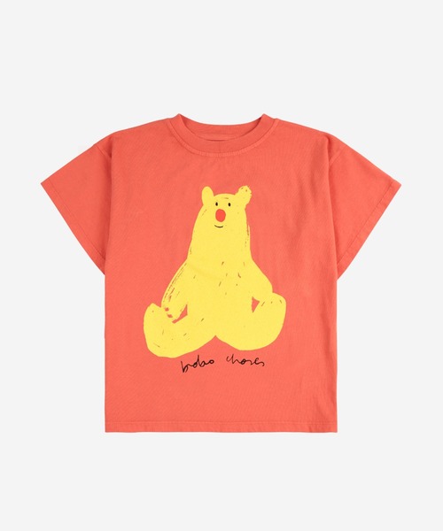BOBO CHOSES（ボボショーズ）の「Hug Me Bear T-shirt（Tシャツ/カットソー・キッズ・オレンジ・100/110/120/130/140）」の12枚目の写真