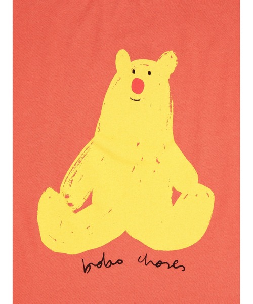 BOBO CHOSES（ボボショーズ）の「Hug Me Bear T-shirt（Tシャツ/カットソー・キッズ・オレンジ・100/110/120/130/140）」の14枚目の写真