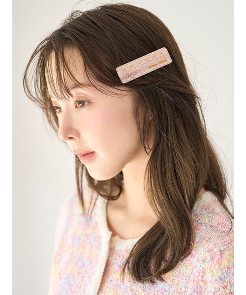 SNIDEL HOME（スナイデルホーム）の「ビジューヘアピン（ヘアピン・レディース・アイボリー/ピンク/オレンジ・FREE）」の10枚目の写真