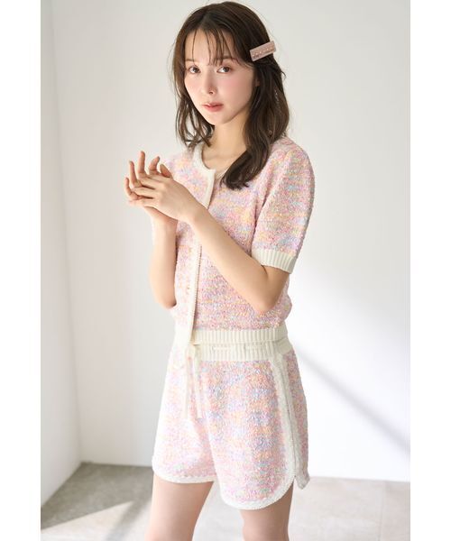 SNIDEL HOME（スナイデルホーム）の「ビジューヘアピン（ヘアピン・レディース・アイボリー/ピンク/オレンジ・FREE）」の8枚目の写真