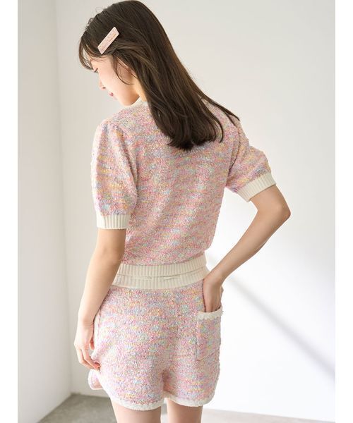 SNIDEL HOME（スナイデルホーム）の「ビジューヘアピン（ヘアピン・レディース・アイボリー/ピンク/オレンジ・FREE）」の7枚目の写真