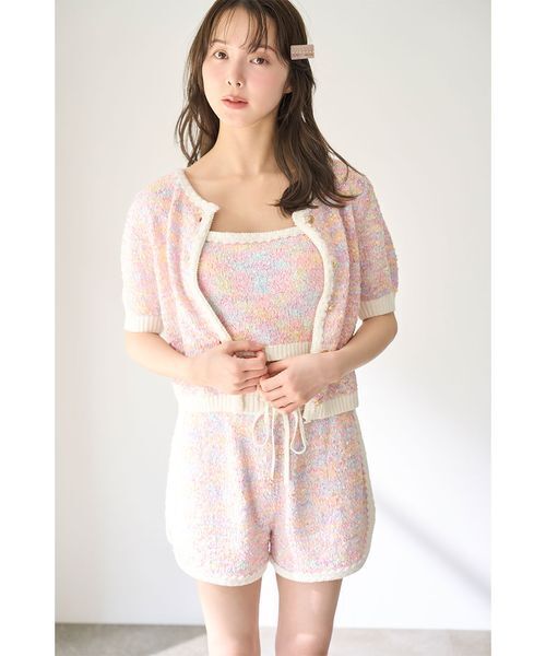 SNIDEL HOME（スナイデルホーム）の「ビジューヘアピン（ヘアピン・レディース・アイボリー/ピンク/オレンジ・FREE）」の6枚目の写真