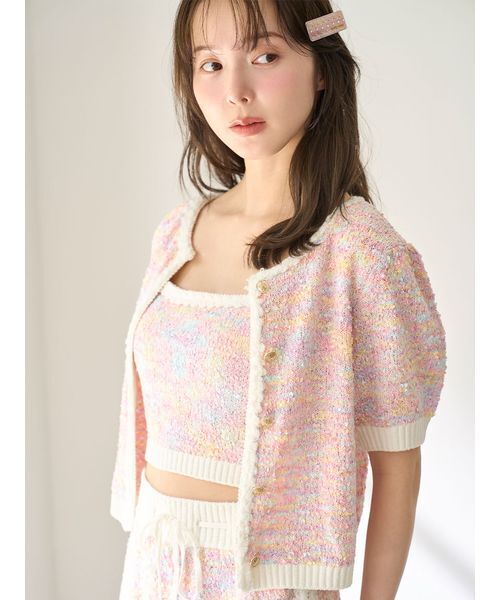 SNIDEL HOME（スナイデルホーム）の「ビジューヘアピン（ヘアピン・レディース・アイボリー/ピンク/オレンジ・FREE）」の5枚目の写真