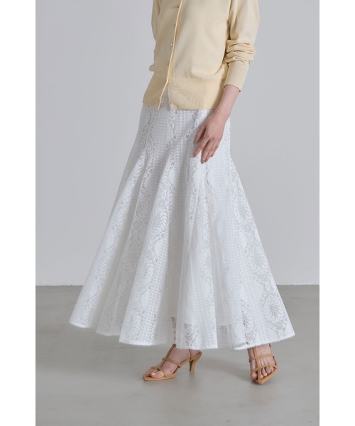 &. NOSTALGIA(アンドドットノスタルジア)の「ウェストグログランレースフレアスカート(スカート・レディース・ブラック/ホワイト・M)」の12枚目の写真