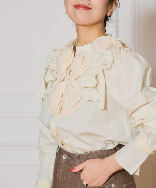 IENA LA BOUCLE トリプルリボンブラウス F 綿100% 23SS IENA LA BOUCLE トリプルリボンブラウス F 綿100% 23SS - メルカリ