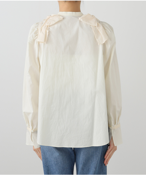 IENA LA BOUCLE トリプルリボンブラウス F 綿100% 23SS IENA LA BOUCLE（イエナラブークル）の「IENA LA BOUCLE