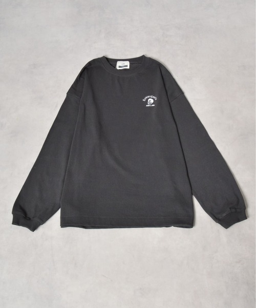 Sunny Smith(サニースミス)の「【SUNNY SMITH】Smith Signature ワンポイント刺繍ロングスリーブTシャツ(CP)(Tシャツ/カットソー・メンズ・スモーク/ホワイト・L/M)」の14枚目の写真