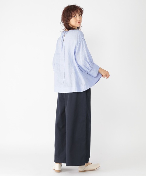 studio CLIP（スタディオクリップ）の「《days》ワイドチノパンツ[プチ・プラスサイズあり]（チノパンツ・レディース・ネイビー/ベージュ/カーキ・MEDIUM/LARGE/PF/ﾌﾘｰ(L)）」の17枚目の写真