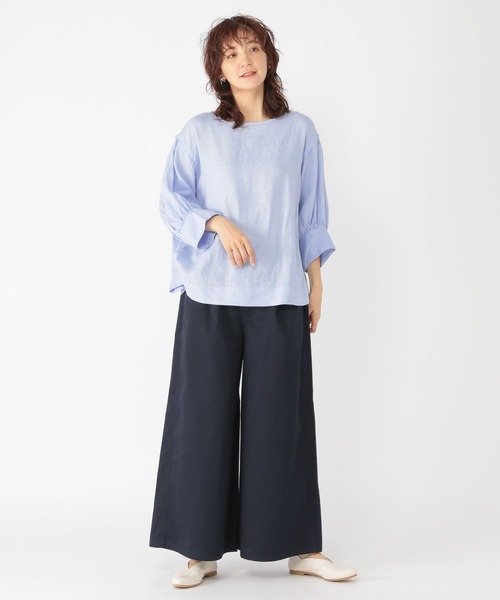 studio CLIP（スタディオクリップ）の「《days》ワイドチノパンツ[プチ・プラスサイズあり]（チノパンツ・レディース・ネイビー/ベージュ/カーキ・MEDIUM/LARGE/PF/ﾌﾘｰ(L)）」の15枚目の写真