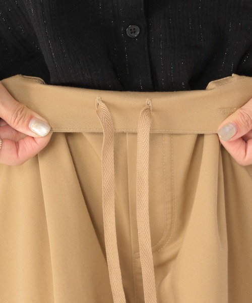 studio CLIP（スタディオクリップ）の「《days》ワイドチノパンツ[プチ・プラスサイズあり]（チノパンツ・レディース・ネイビー/ベージュ/カーキ・MEDIUM/LARGE/PF/ﾌﾘｰ(L)）」の7枚目の写真