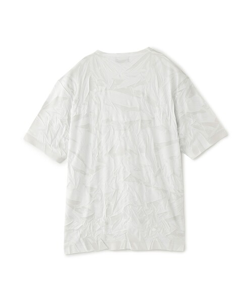 EPOCA UOMO(エポカウォモ)の「*Safari5月号掲載*ガーメントプリーツプリントカットソー(Tシャツ/カットソー・メンズ・ダークネイビー/ライトグレー・48/46)」の5枚目の写真