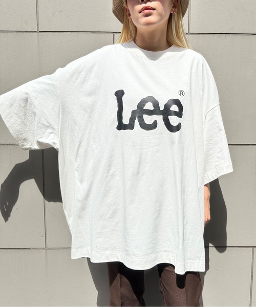 Lee(リー)の「LEE / SUPERSIZED LEE LOGO S/S TEE / LT3196(Tシャツ/カットソー・レディース・ホワイト/グレー/ブラック/ネイビー・FREE)」の8枚目の写真