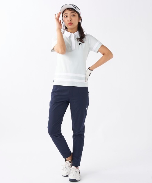 FILA GOLF（フィラゴルフ ）の「【FILA GOLF/フィラゴルフ】レディース半袖シャツ　ゴルフ　吸汗速乾　UVカット（シャツ/ブラウス・レディース・ホワイト/ライトブルー/ダークネイビー・MEDIUM/LARGE/X-LARGE）」の21枚目の写真