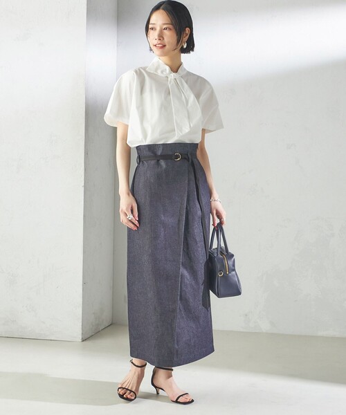 店内商品がすべてレジにて半額！！ SHIPS別注】Nell:〈手洗い可能〉リボン タイ ブラウス（シャツ トップス