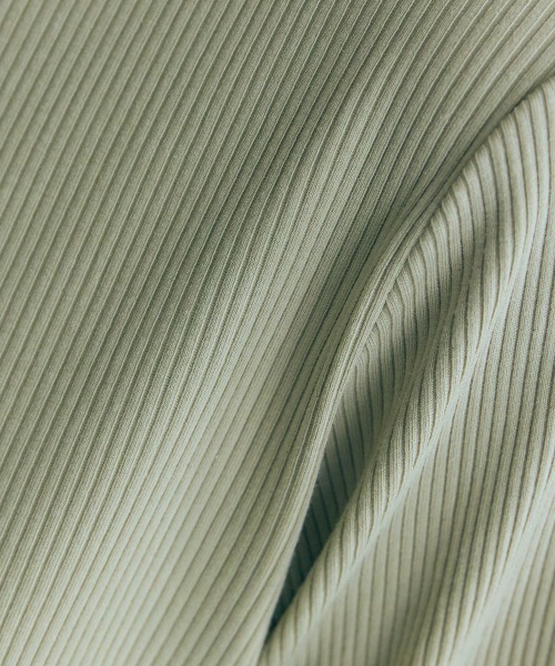 slattgir（スラットジール）の「高身長　５分袖リブTシャツ（トールサイズ）Essenave≪動画あり≫（Tシャツ/カットソー・レディース・ライトカーキ/ブラック/オフホワイト・LL/3L/4L/5L/M/L）」の21枚目の写真